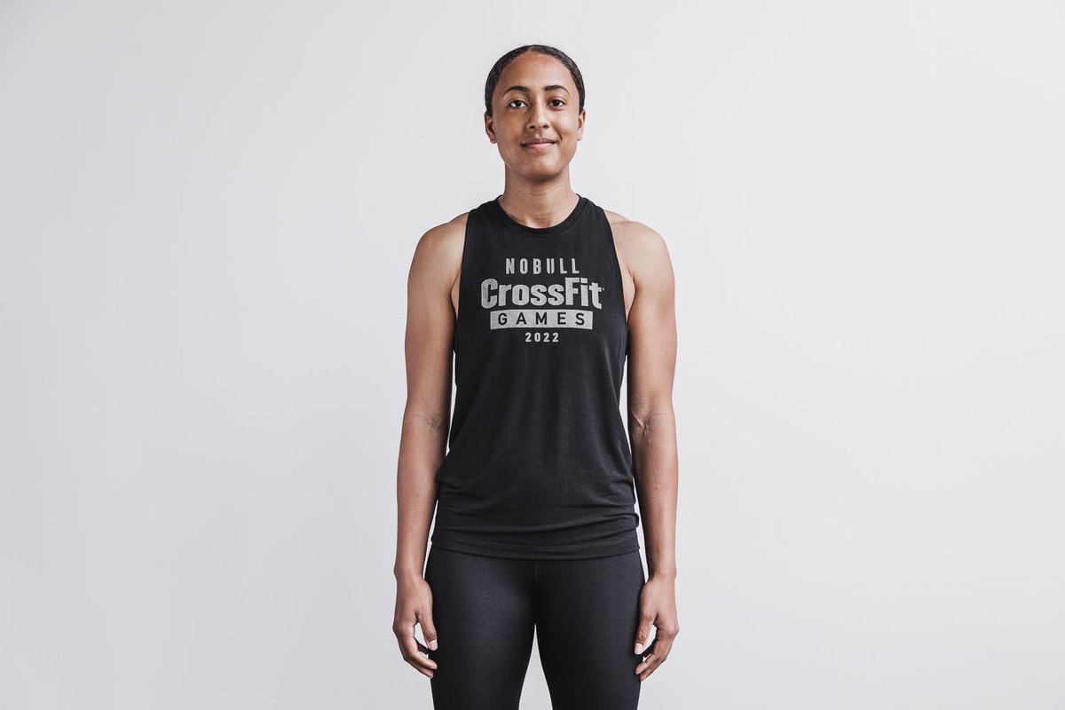 Nobull Crossfit Games® 2022 High-Neck Women\'s Tank Tops Black | Australia (JH1674)